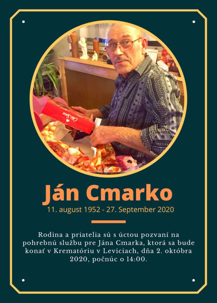 Jan Cmarko August 11th 1952 - September 27th 2020
